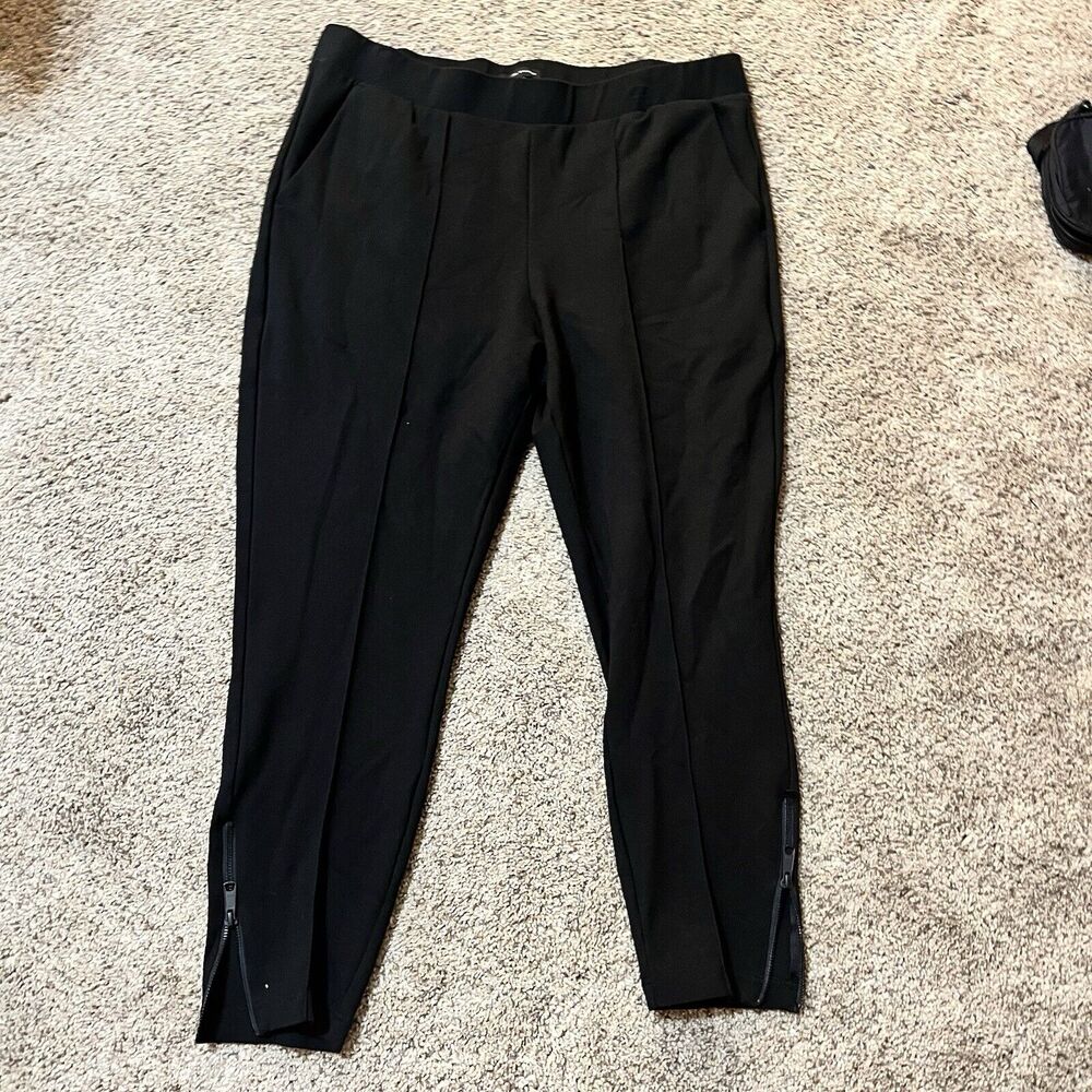 EUC Universal Standard Ankle Taper Black Zipper Cigarette Pant, 18/20